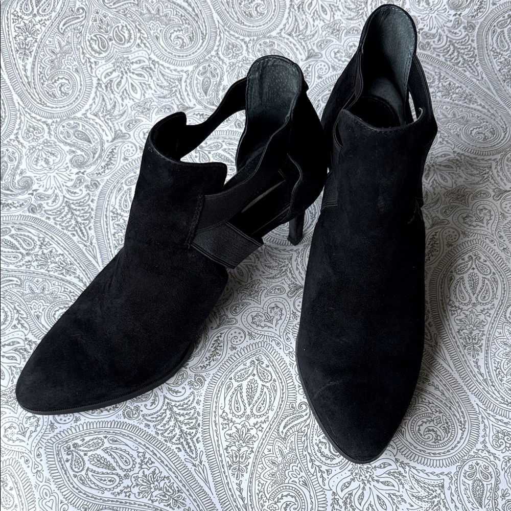 Alfani Prima Rinja Black Genuine Stiletto Suede Heels Size 9